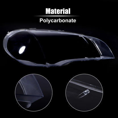 Headlight Lens Cover Cap Pair Front for BMW X5 E70 (2007–2013)