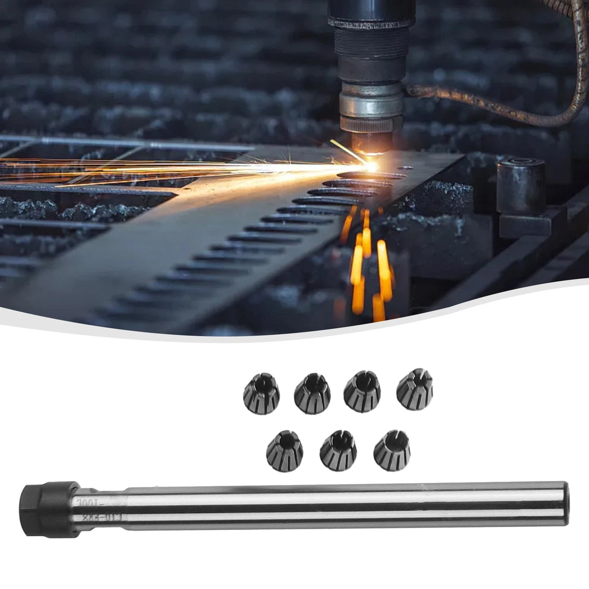 Set of 7 ER8 Collets for Accurate C10 ER8A Collet Chuck Holder