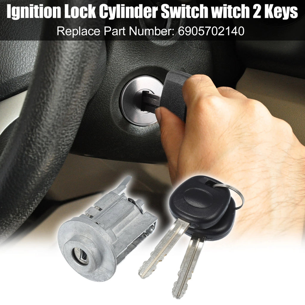 Ignition Key Switch Replacement w Keys for Toyota Corolla Matrix (2005–2008)