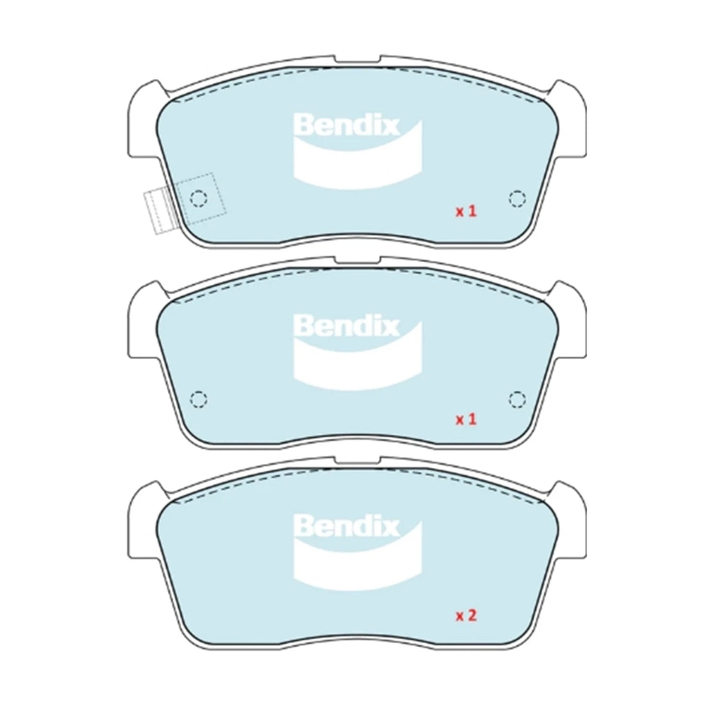 Bendix GCT Front Disc Brake Pad Set for Suzuki Alto (2009–2014)