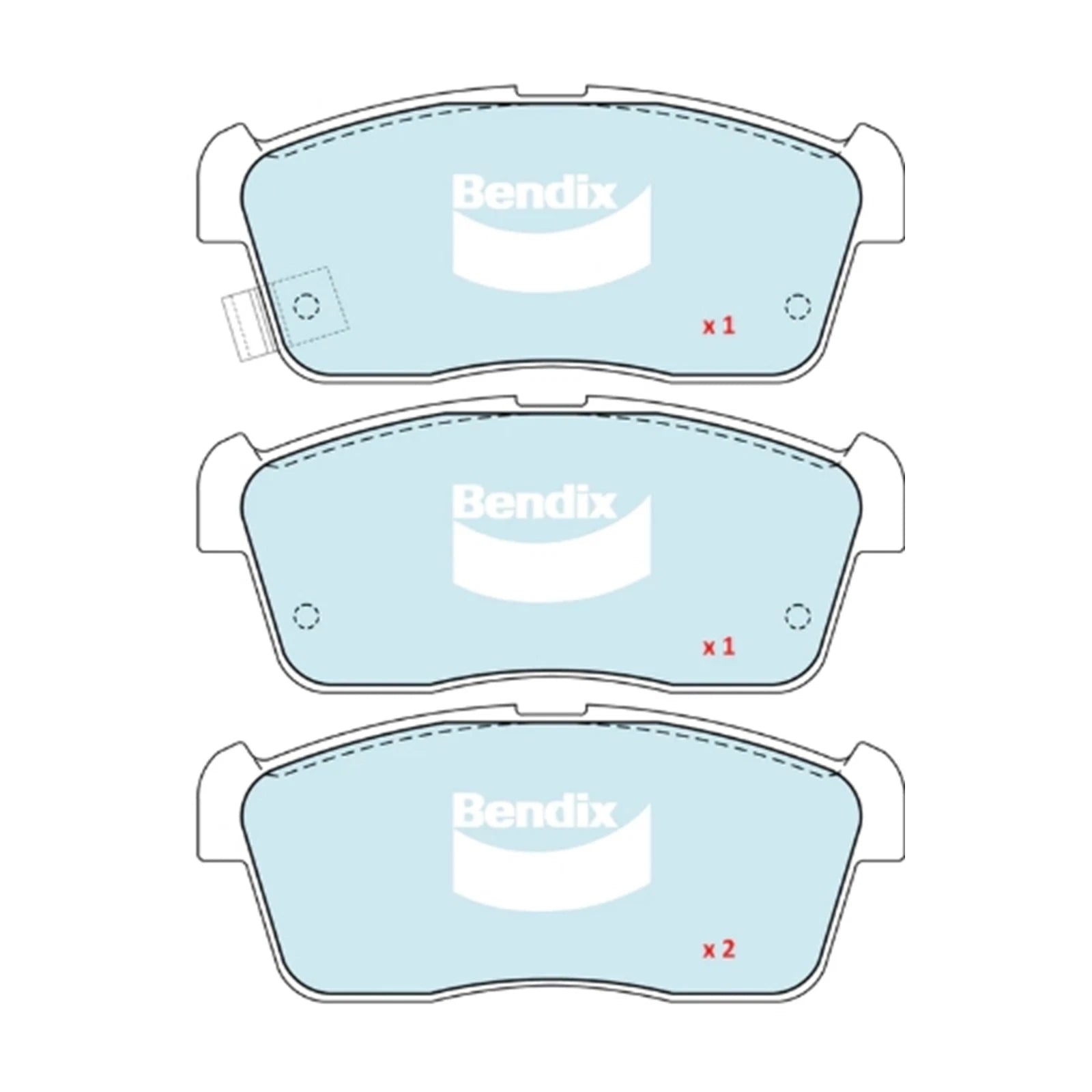 Bendix GCT Front Disc Brake Pad Set for Suzuki Alto (2009–2014)