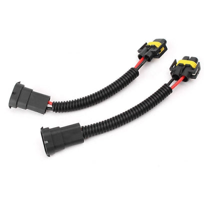 2X Headlight Fog Light H11 H8 Extension Wiring Harness Socket Connector
