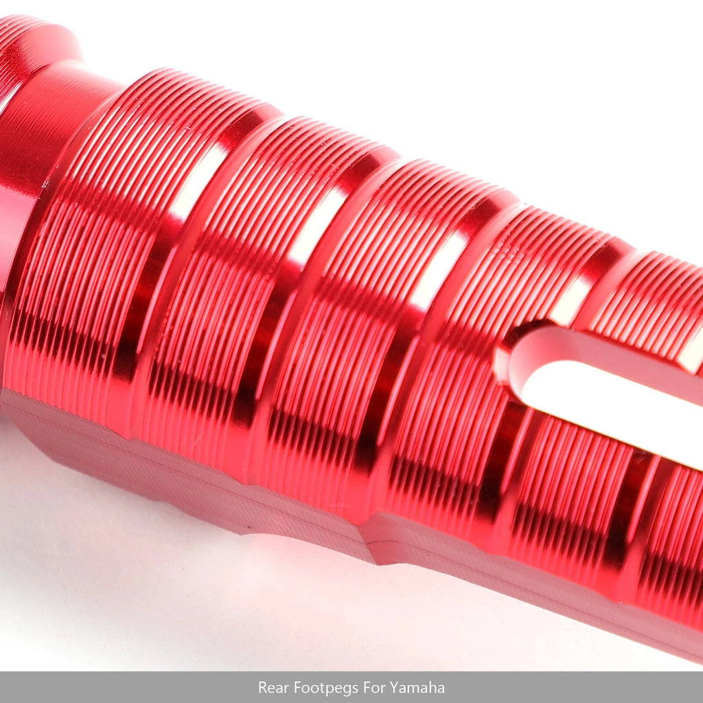 Rear Foot Pegs for Yamaha MT-10, FZ-10, MT-09, FZ-09, MT-07, FZ-07, YZF R3, R25 (2016–2023) Red T9
