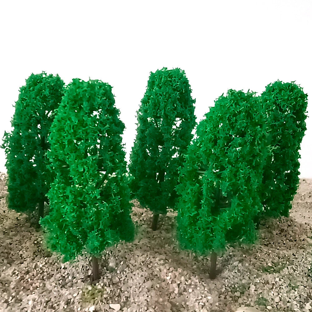 10Pcs Model Trees for Train Railway Layout (Scale Diorama)