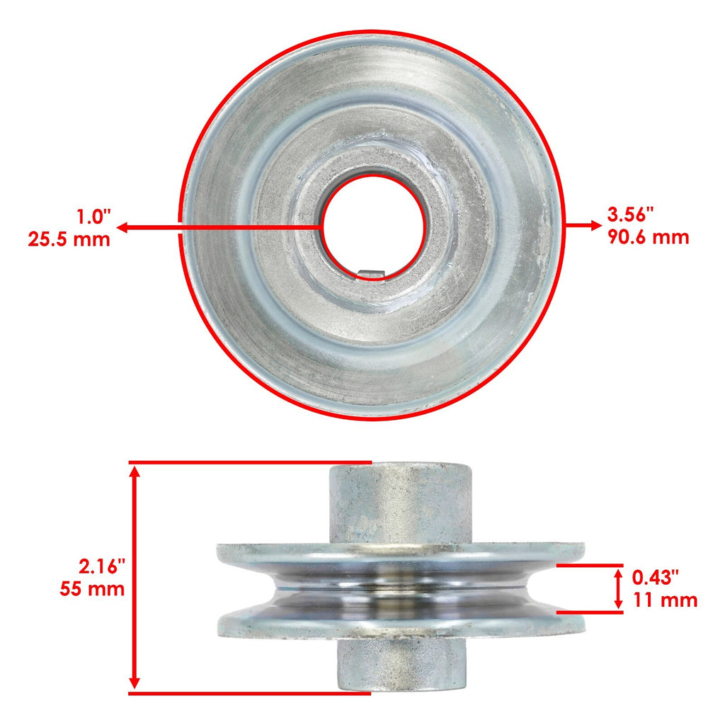 Engine Pulley Replacement for Troy-Bilt 17AA5AAG766 17AA5ABP766 (2017–2023)