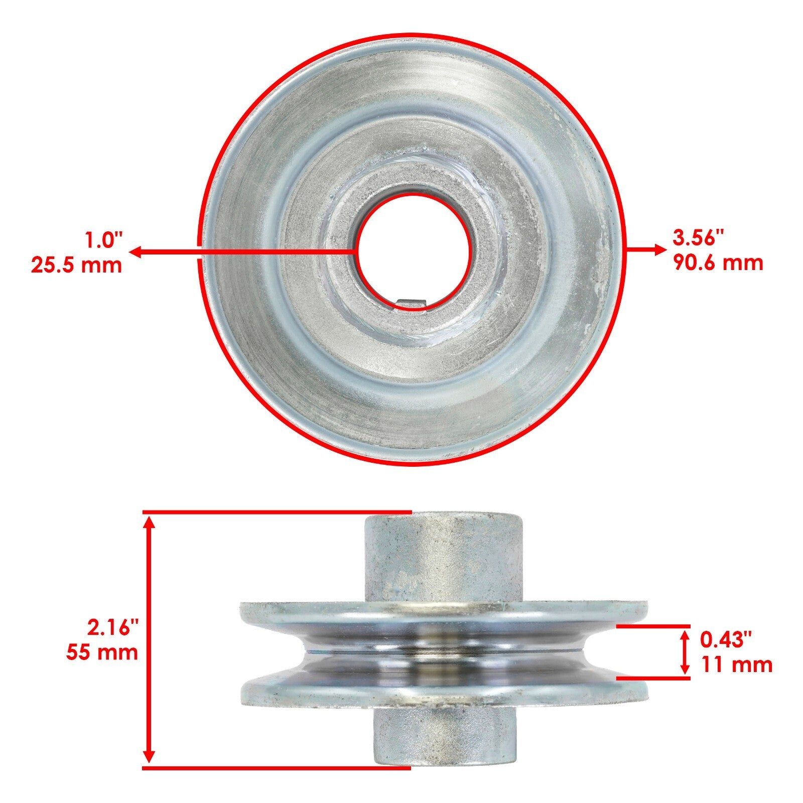 Engine Pulley Replacement for Troy-Bilt 17AA5AAG766 17AA5ABP766 (2017–2023)