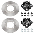 2X Front Wheel Hubs & Disc Rotors for Suzuki Eiger 400 (2002–2007)