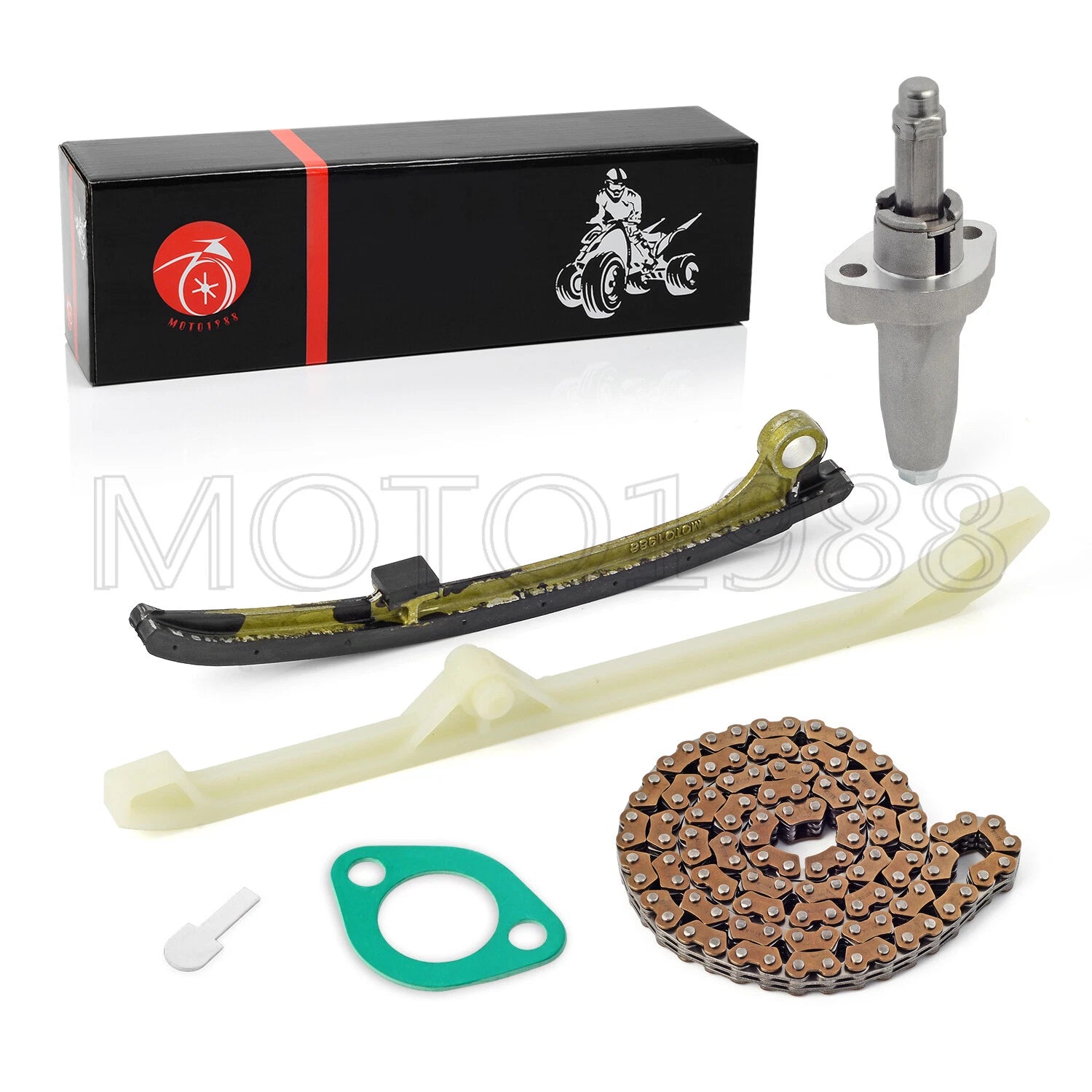 Tensioner Lifter & Cam Timing Chain + Guide for Honda Rincon 680 650 (2003–2022)