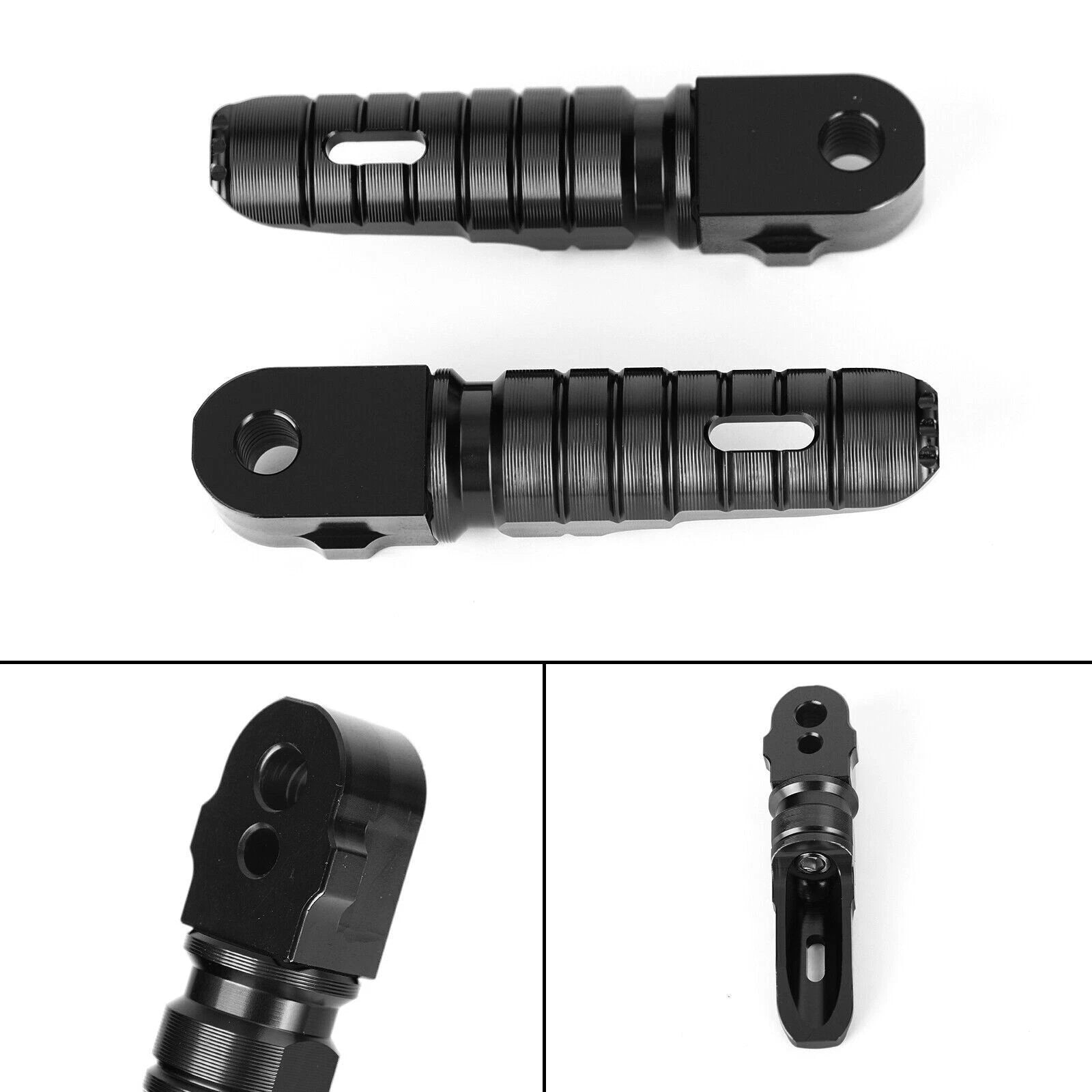 Rear Footrests Foot Pegs for Peugeot Speedfight 4 50 125 150 (All Years) T9 Black