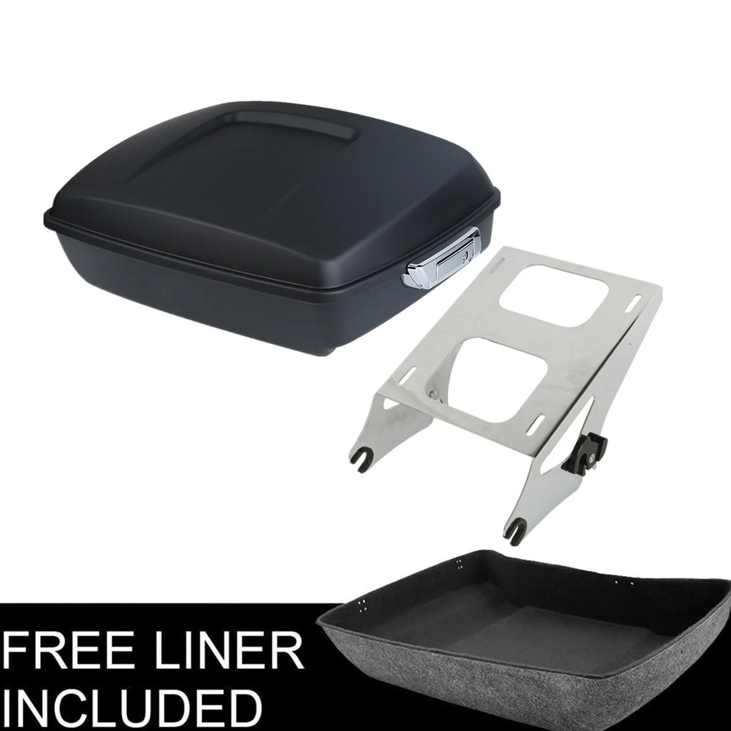 Chopped Trunk Mount Rack for Harley Touring Glide (2014–2026) Matte Black