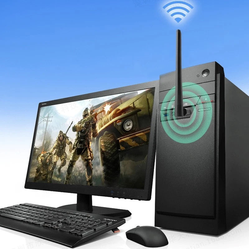 Dual Band USB 5.0 WiFi Adapter for PC (600Mbps Speed)