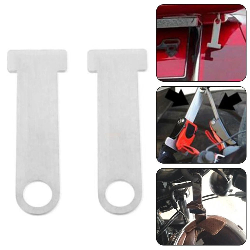 2X Motorbike Helmet Lock with Quick Release Buckle Fastener