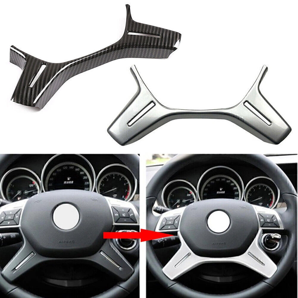 Steering Wheel Moulding Trim Cover for Benz C-Class W204, E-Class W212 (2007–2016)