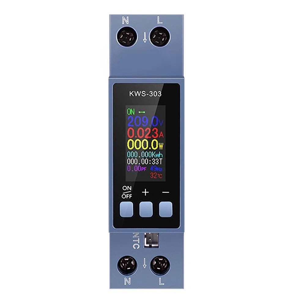 Reliable KWS303 AC Power Meter 40A for Residential and Light Commercial Use