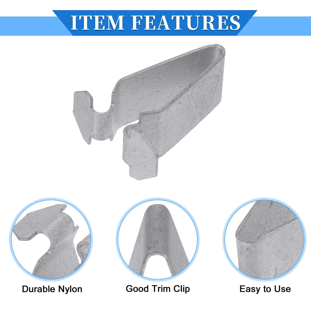 12 Pcs B-Pillar Trim Panel Clip for Volkswagen Passat (1998–2010) Metal