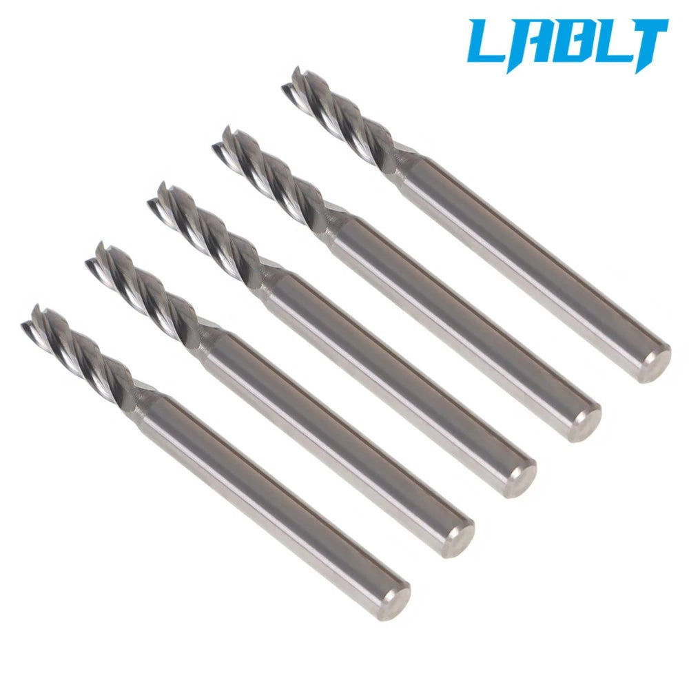 5Pcs 5/32" 4 Flute Carbide End Mill for