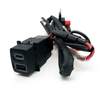 USB-C USB-A Dashboard Switch Fast Charger for Subaru Legacy (2014–2025)