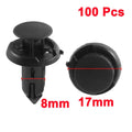100 Pcs Plastic Splash Bumper Push Rivets for Toyota (2005–2018)