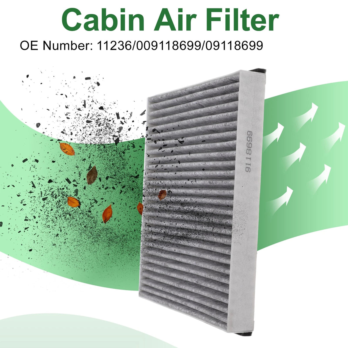 Cabin Air Filter for Opel Astra G Cabriolet (1998–2005) No.11236