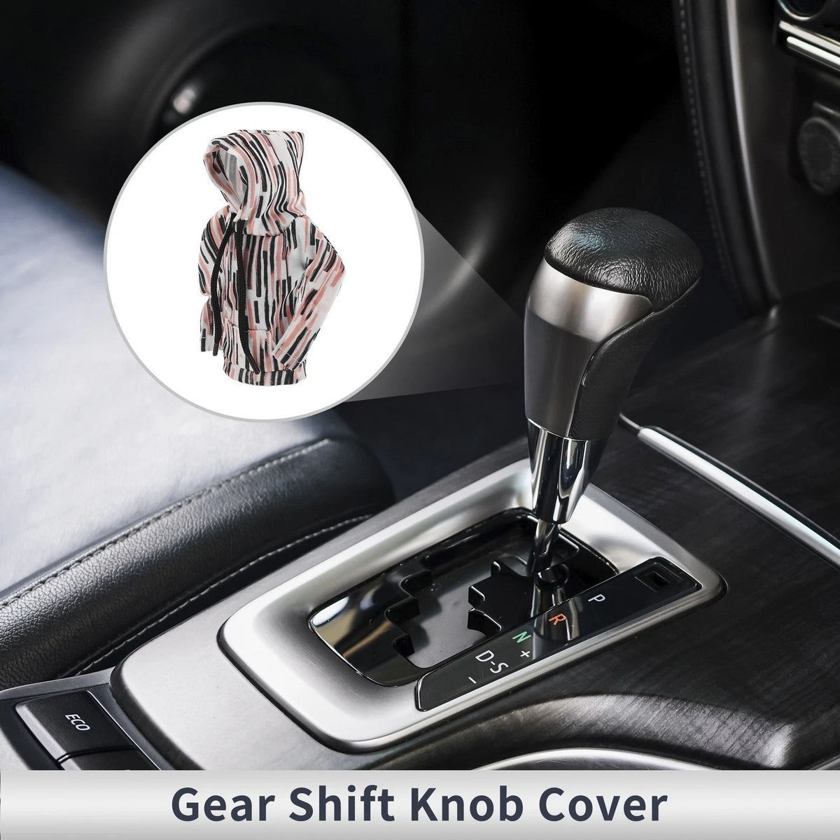 Gear Shift Knob Cover for Universal Cars (Black, White, Orange)