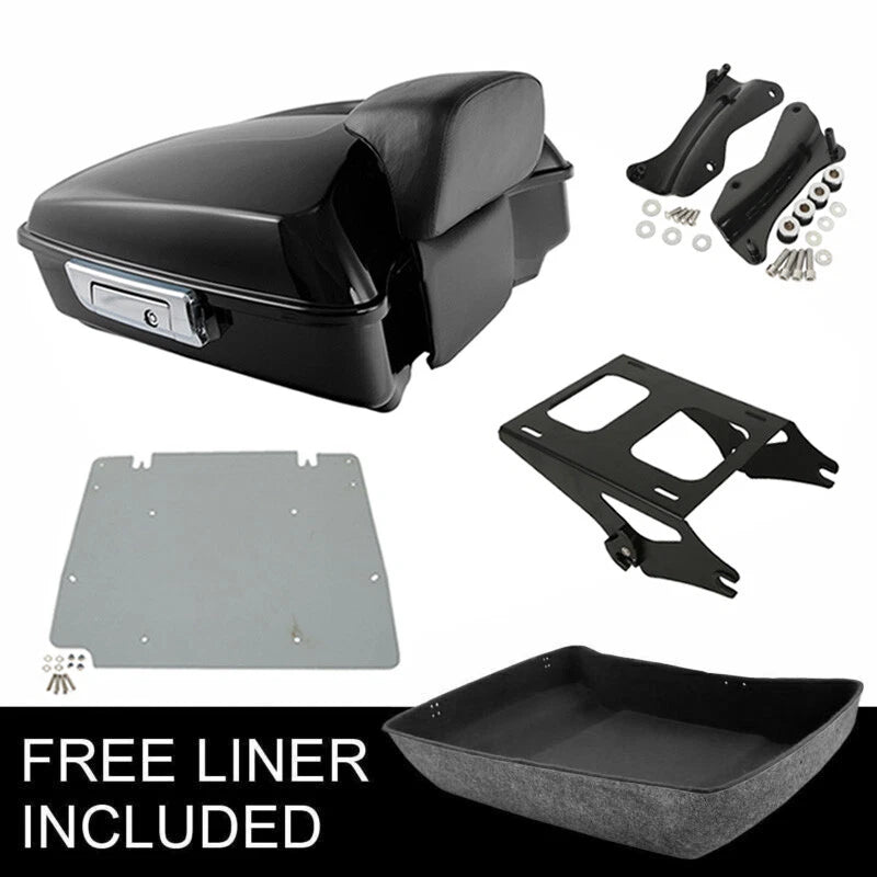 Chopped Trunk Backrest Mount Docking Plate for Harley Road Glide (2014–2026)