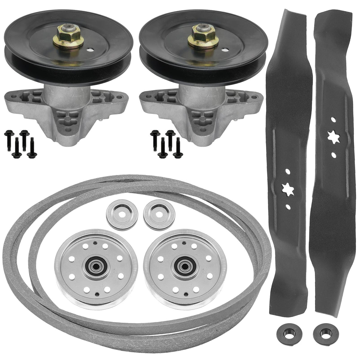 Deck Spindle Blade Pulley Belt Replacement for MTD Cub Cadet 42" (2005–2009)