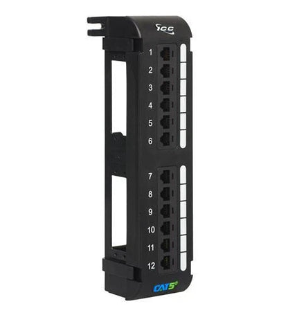 12-Port Cat 5e Patch Panel for ICC ICMPP12V5E