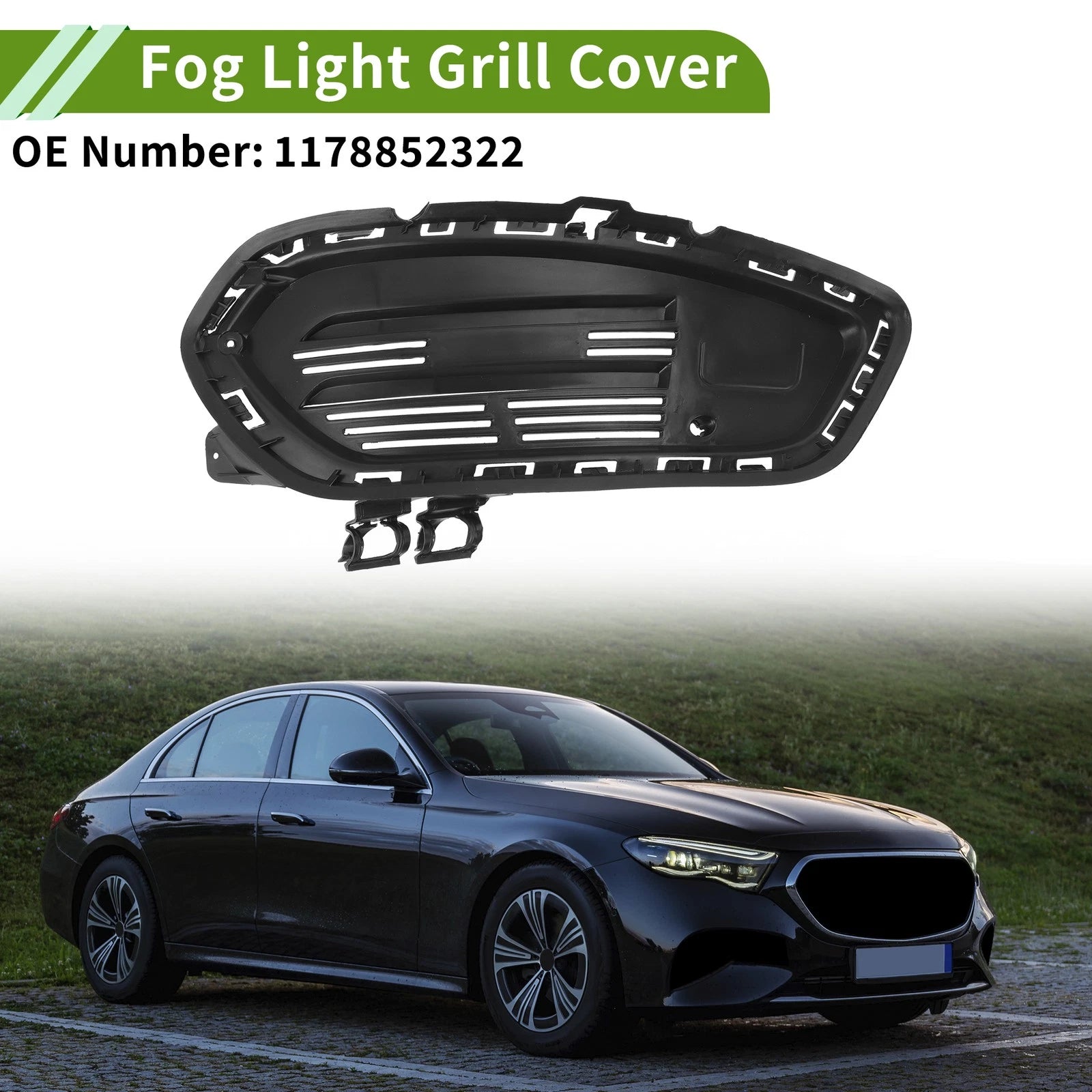 Front Right Fog Light Grill Replacement for Mercedes Benz CLA (2013–2019)