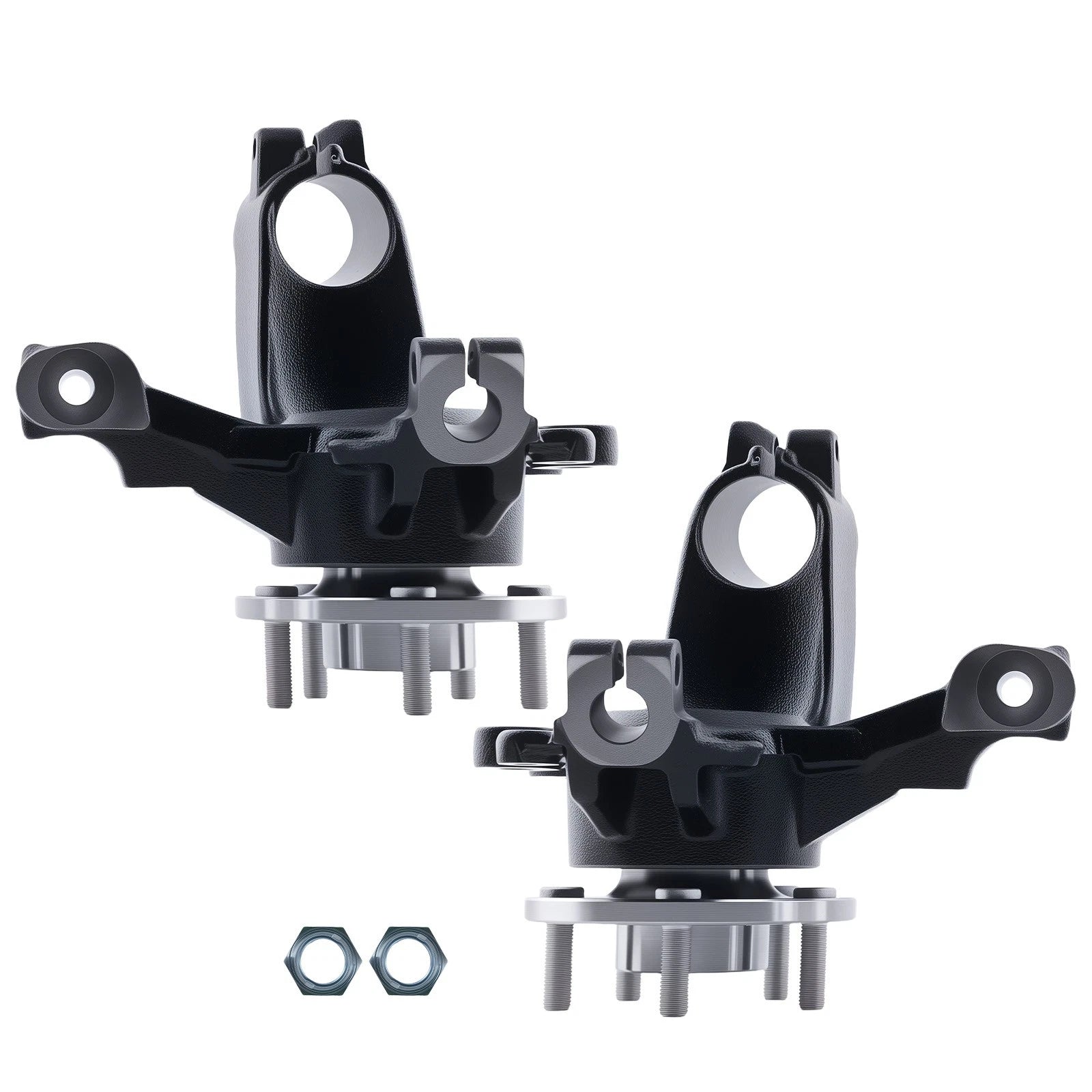 2X Front Steering Knuckle Wheel Hub Bearing Assembly for Ford Focus (2012–2018)