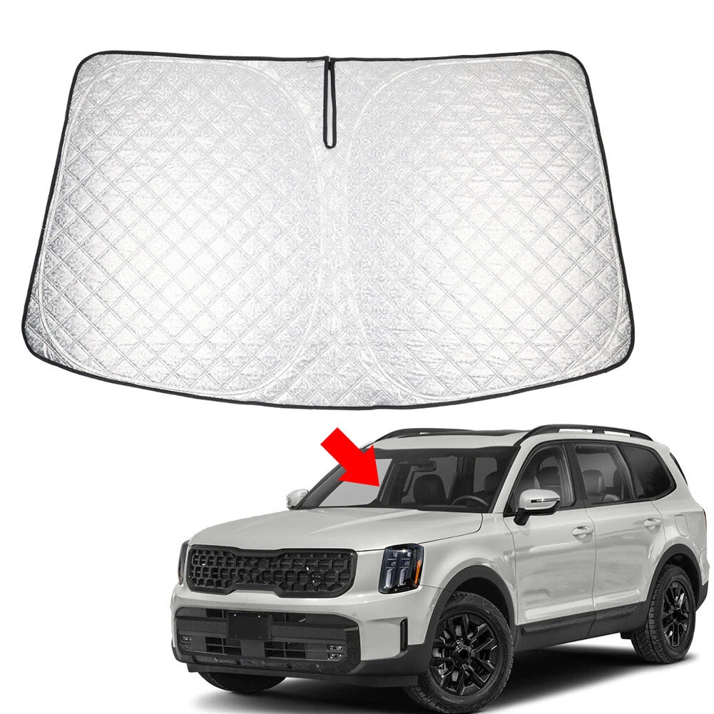 Foldable Windshield Sun Shade for Kia Telluride (2020–2025)