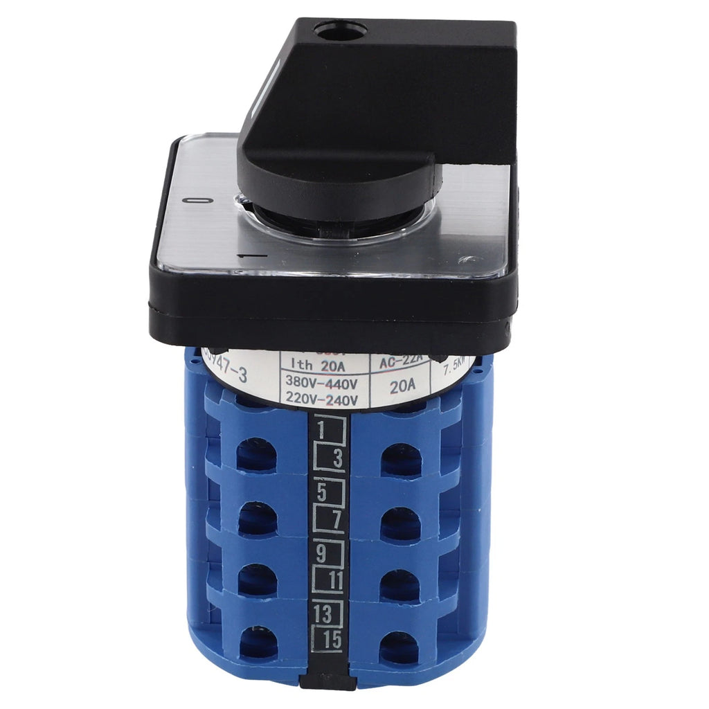 660V 20A Rotary Cam Transfer Switch for Various Applications (3 Position)