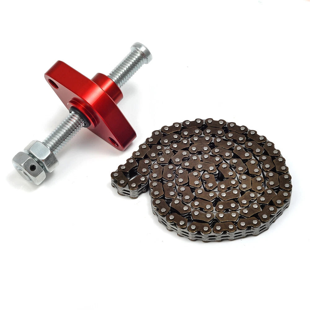Cam Timing Chain & CNC Manual Tensioner for Suzuki Quadsport LTZ400 (2003–2014)