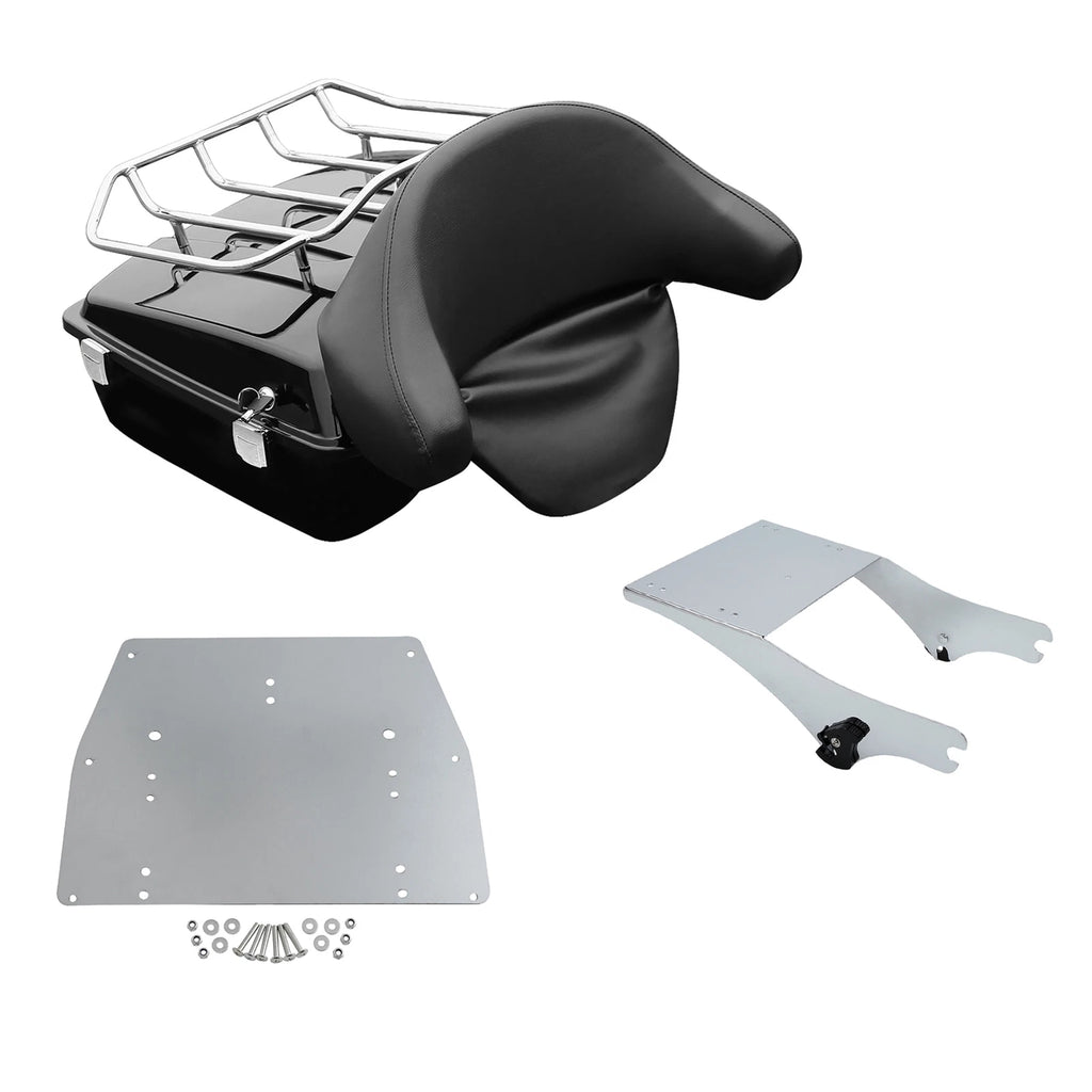 Trunk Backrest Mount Rack Plate for Harley Touring Glide (1997–2008)