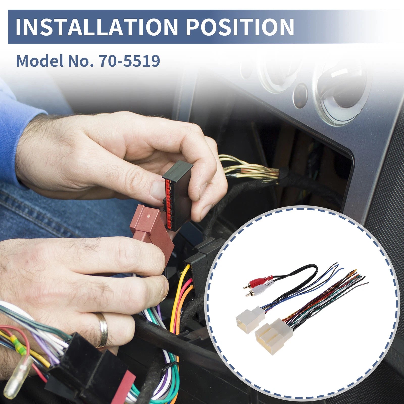 Car Stereo CD Player Wiring Harness Set for Ford Crown Victoria (1998–2001)