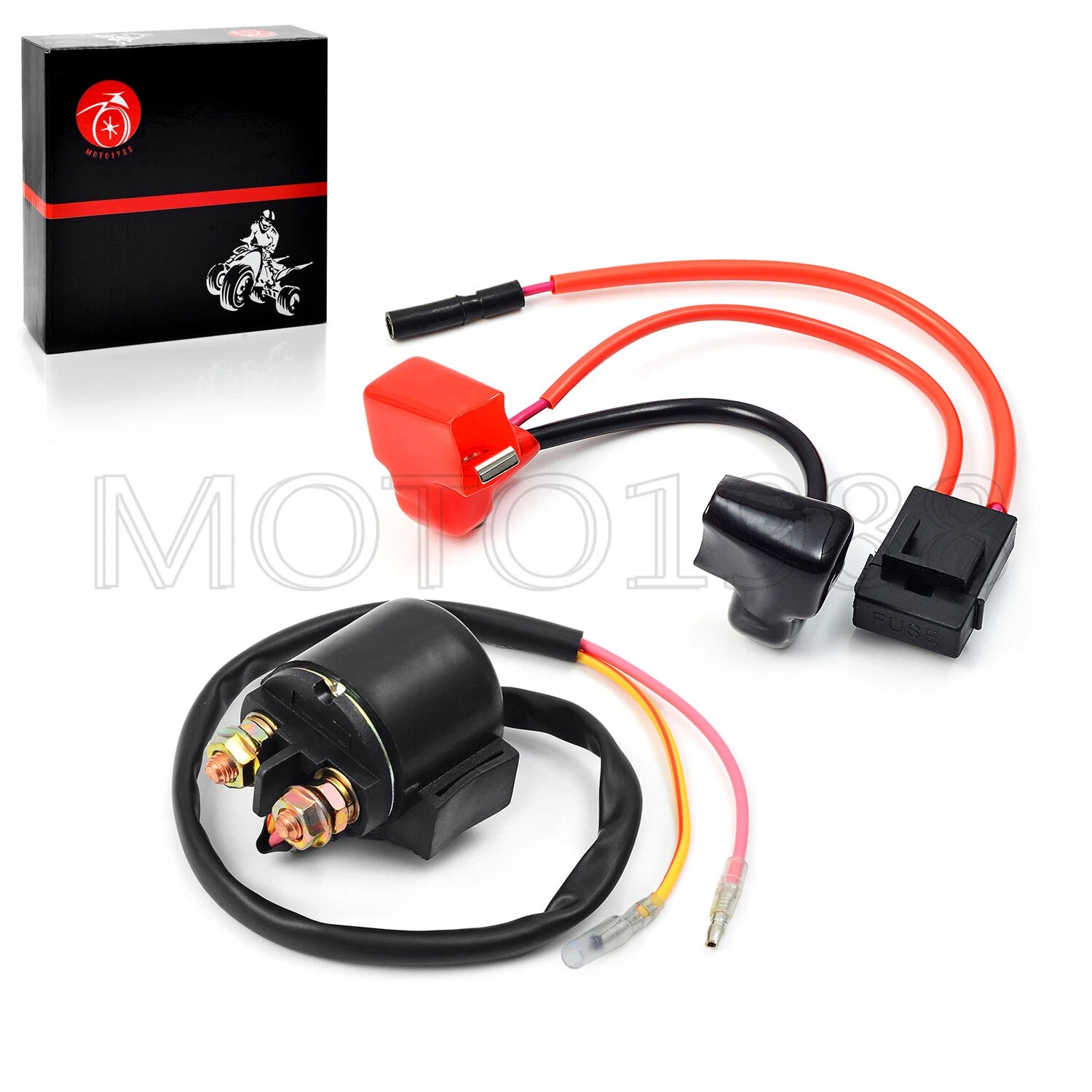 Starter Relay Solenoid & Positive Battery Cable for Honda TRX400EX (1999–2007)