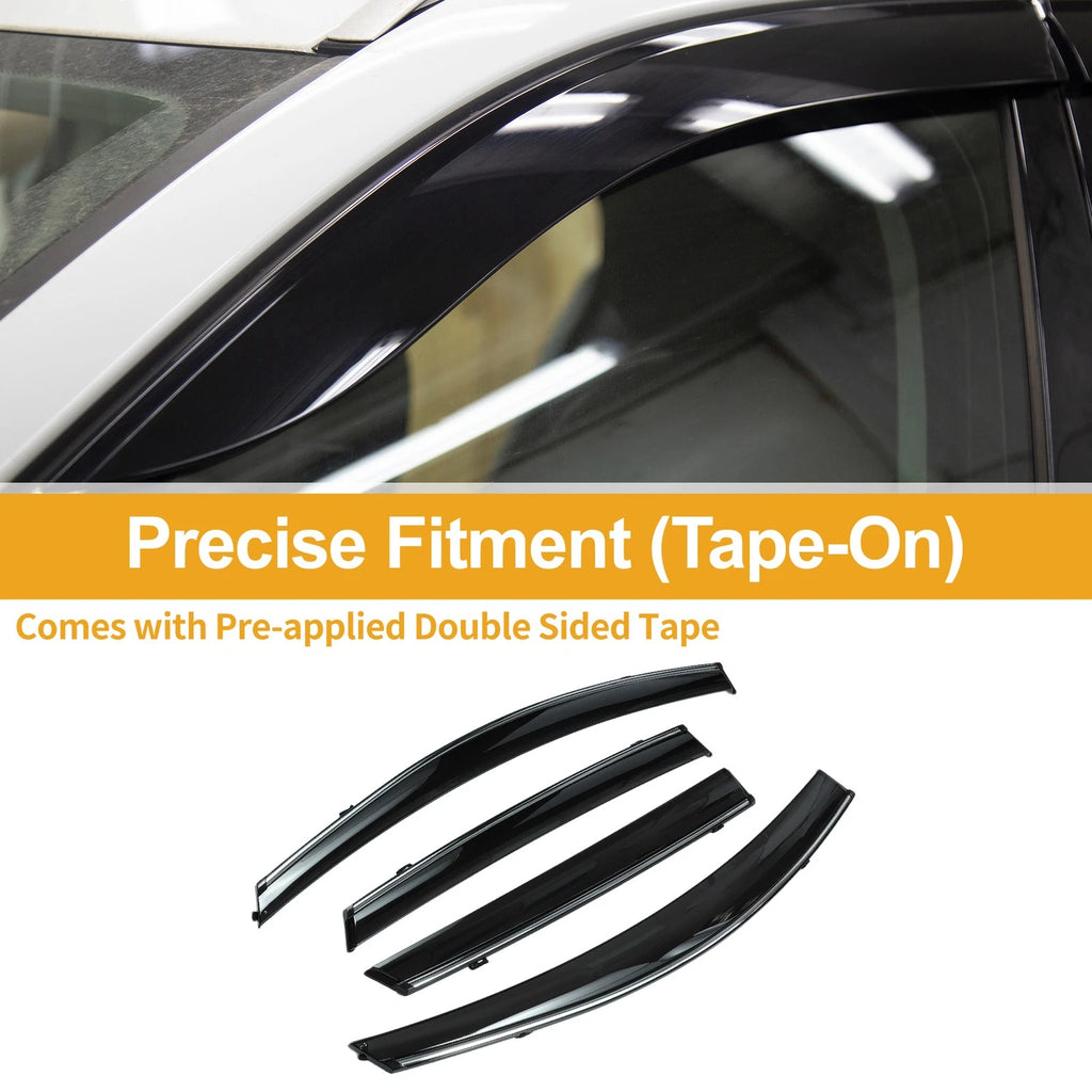 Window Deflectors Side Window Vent Visors for Hyundai Accent Hatchback (2012–2017)