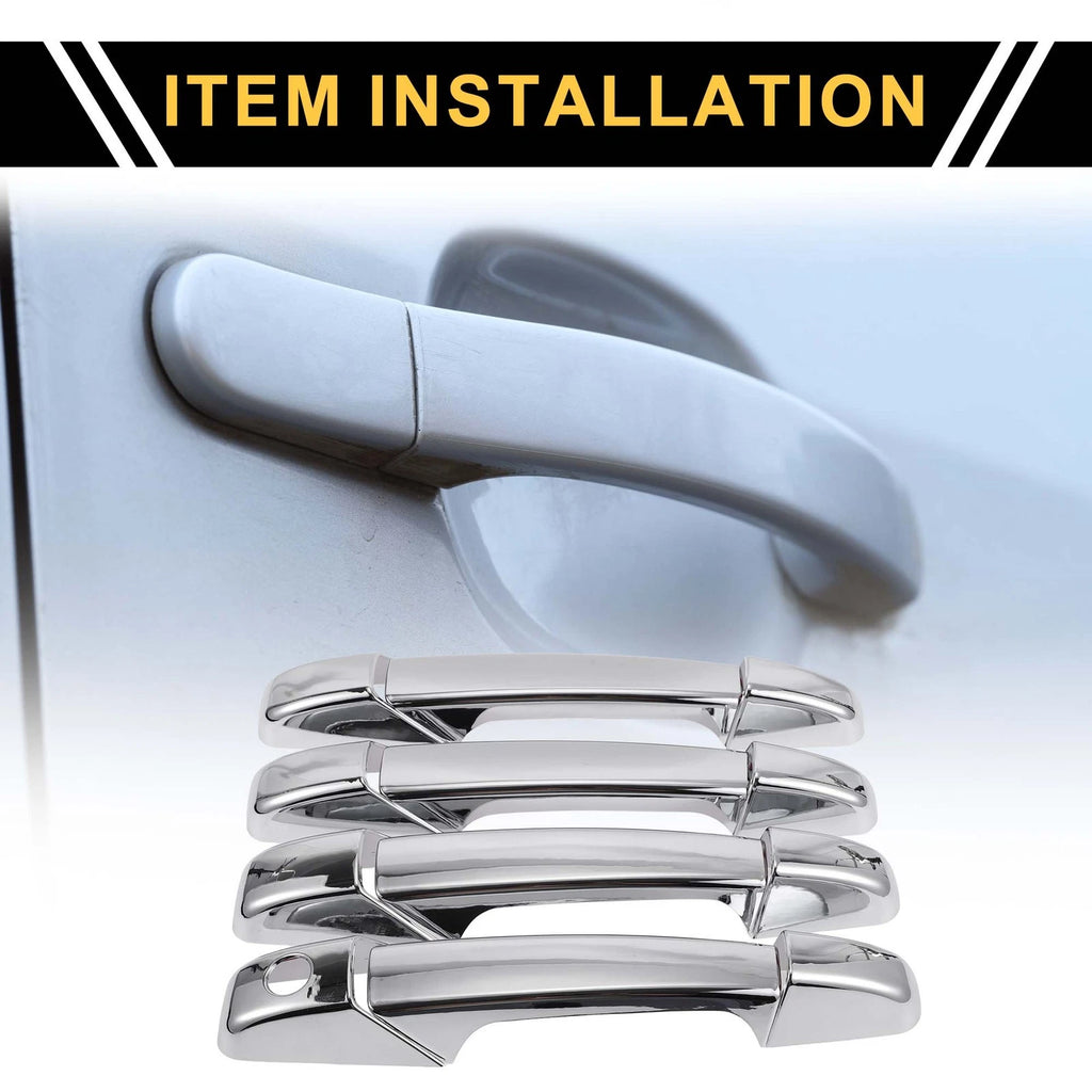 Exterior Door Handle Cover Kit Chrome for Chevrolet Avalanche (2002–2013)
