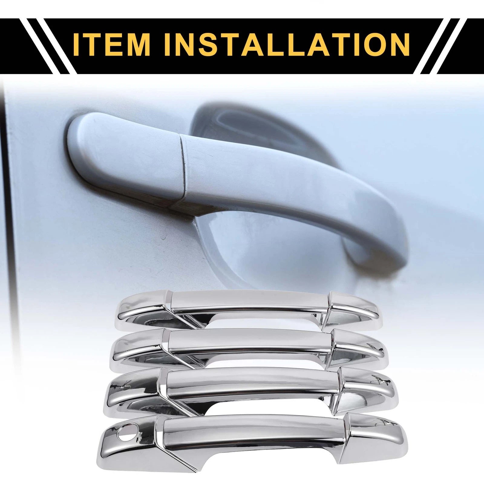 Exterior Door Handle Cover Kit Chrome for Chevrolet Avalanche (2002–2013)