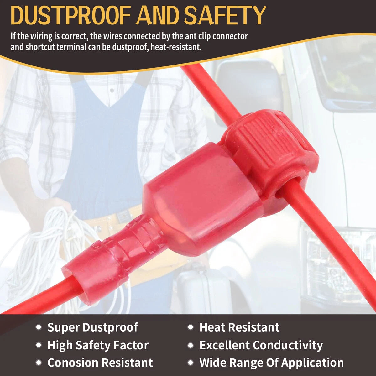 T-Tap Electrical Wire Terminals Quick Splice Connectors for Universal Use