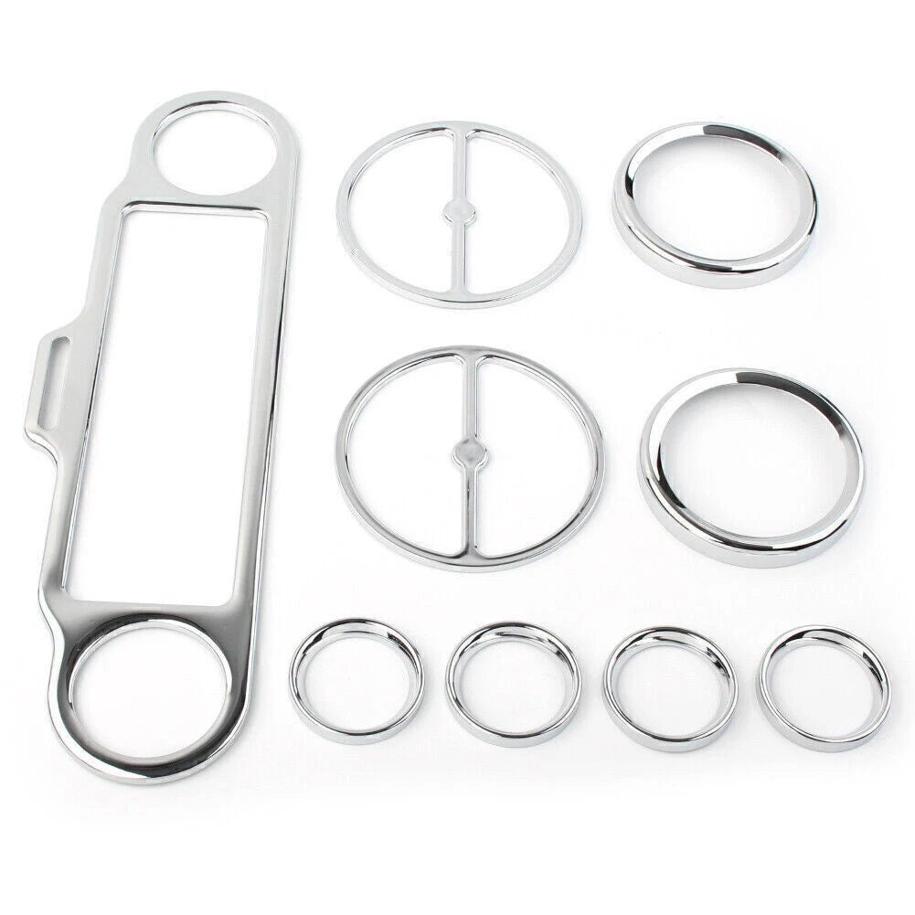 Radio Gauge Inner Fairing Trim Kit For Harley Electra Glide Street Glide 1996-13
