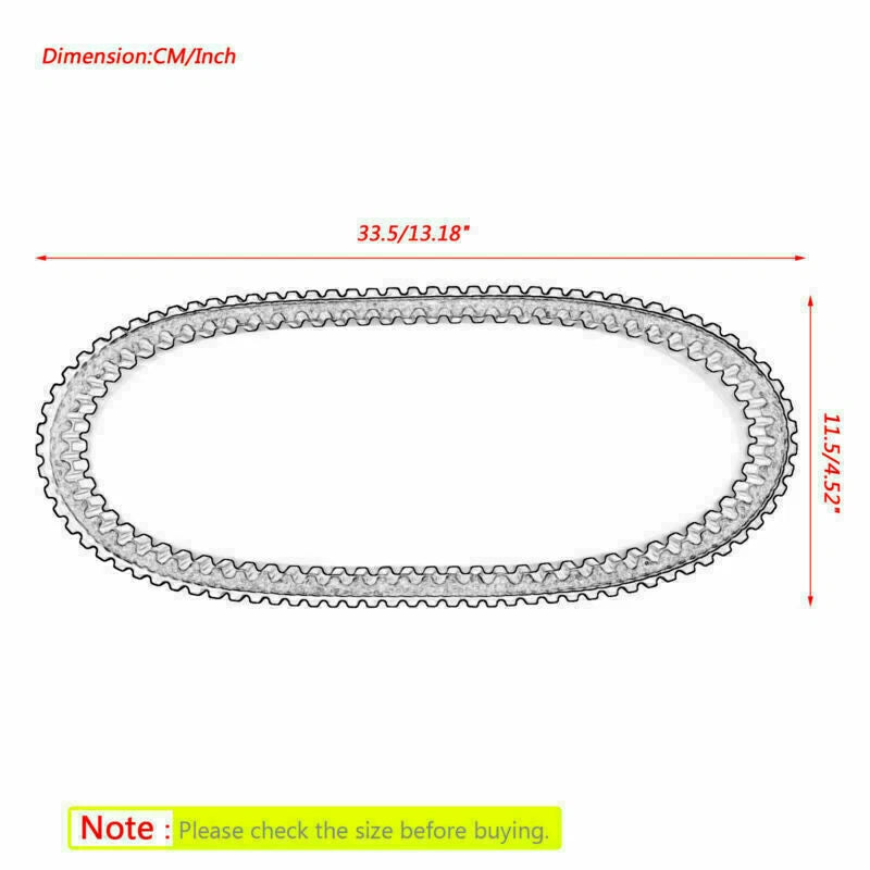 Drive Belt for Yamaha Jog 50 90 Scooter (1989–2005) 3WF-17641-00, 3KJ-17641-00