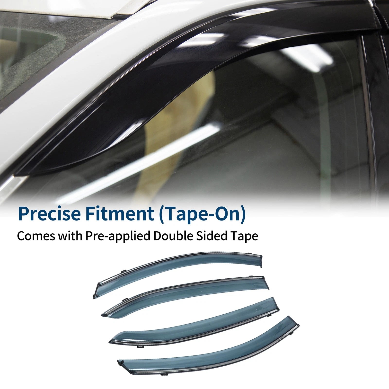 Car Window Deflectors Side Window Vent Visors 1 Set for Mazda 3 (2014–2018)