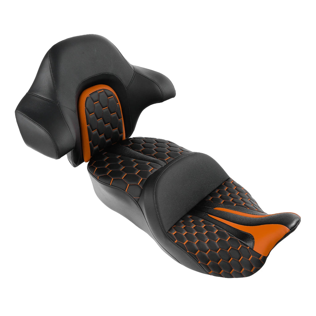 Gel Seat Backrest Pad for Harley Electra Glide (2014–2023)