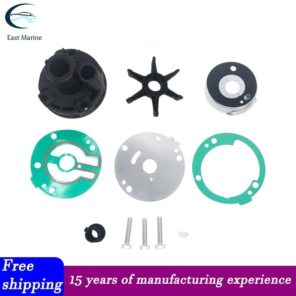 Water Pump Impeller Kit for Mariner 20 25 28 30 HP Outboard (47-84797M, 47-81604M)