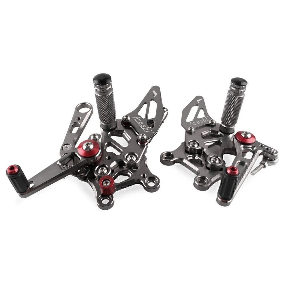Adjustable CNC Rear Footrest Set for Aprilia RSV4 (2009–2011)
