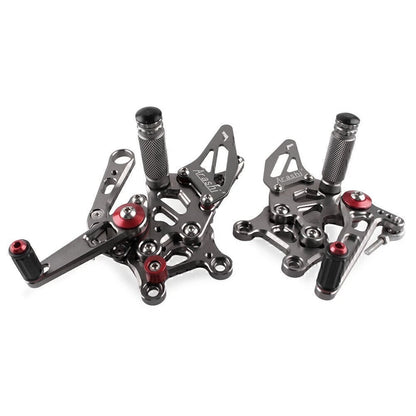 Adjustable CNC Rear Footrest Set for Aprilia RSV4 (2009–2011)