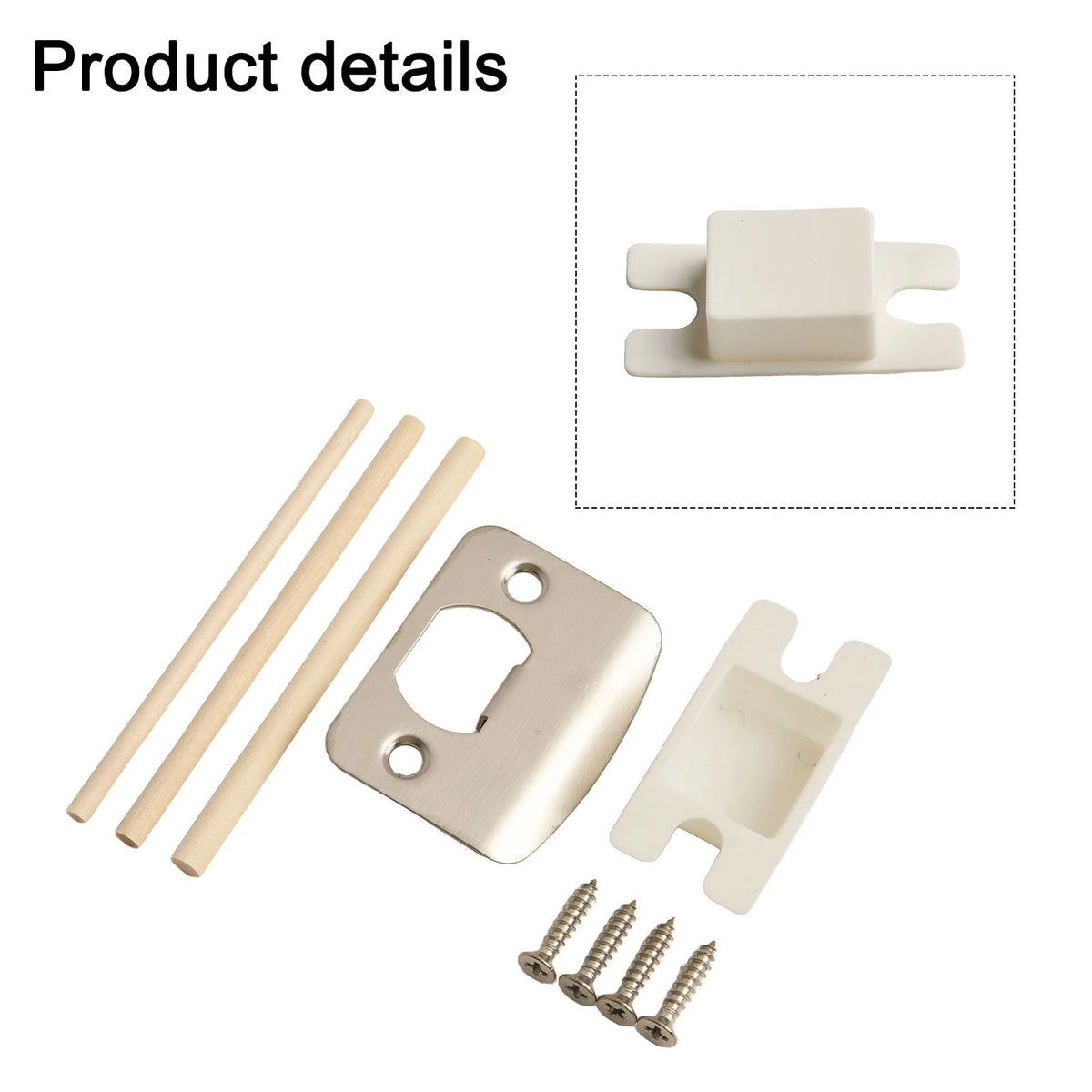 Door Strike Plate for Standard Latch Openings