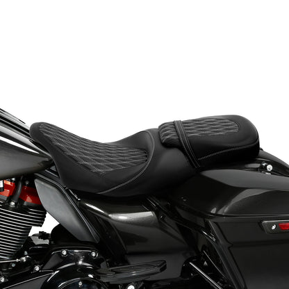 Gel Seats for Harley Street Road Glide (2009–2023) - Black & White