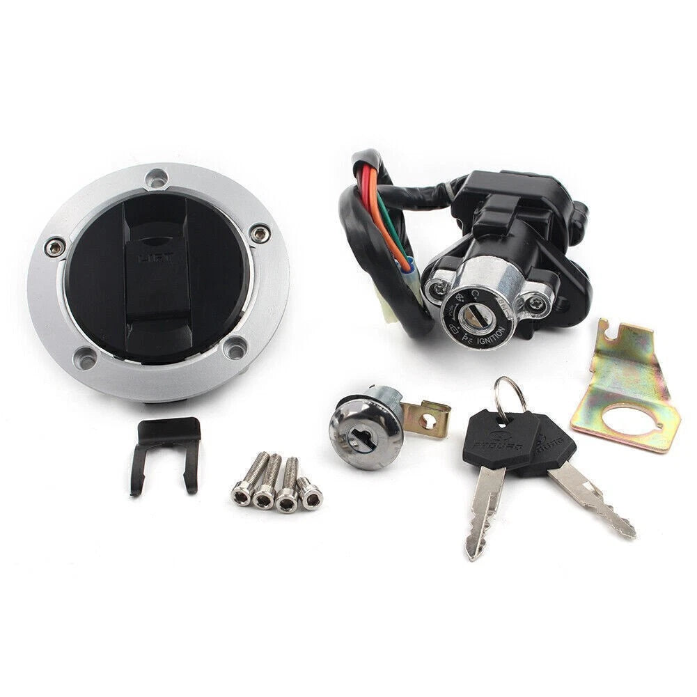 Ignition Switch Fuel Gas Tank Cap Lock Key Kit for Suzuki GSXR600 750 1000 (2004–2015)