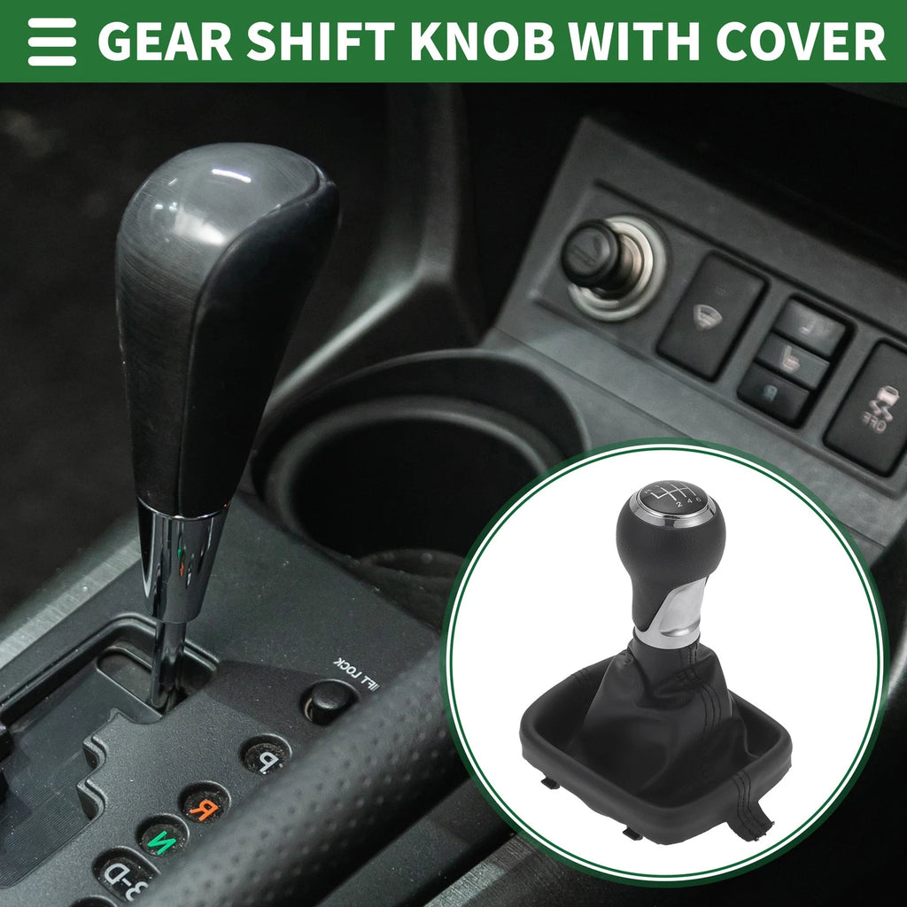 6 Speed Gear Shift Knob with Cover for Audi A3 8P (2005–2013)